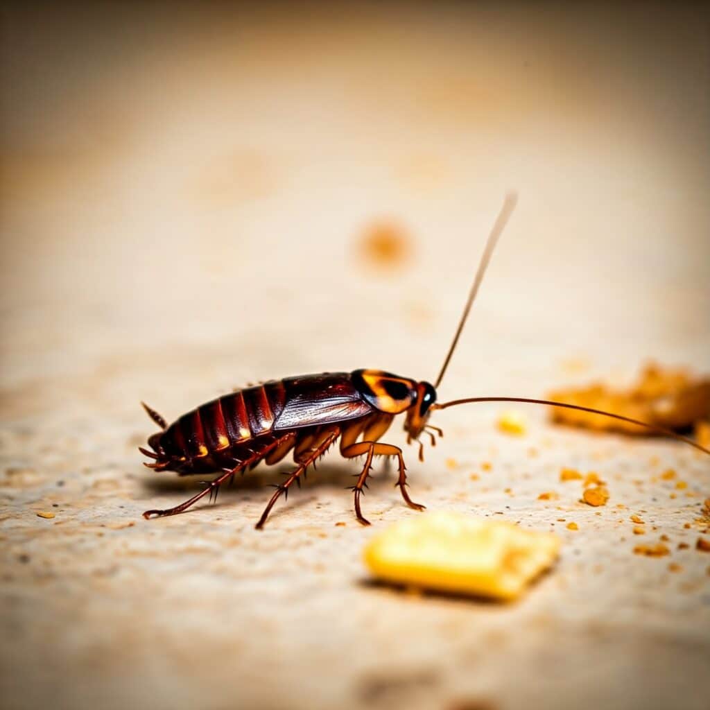 close-up cockroach