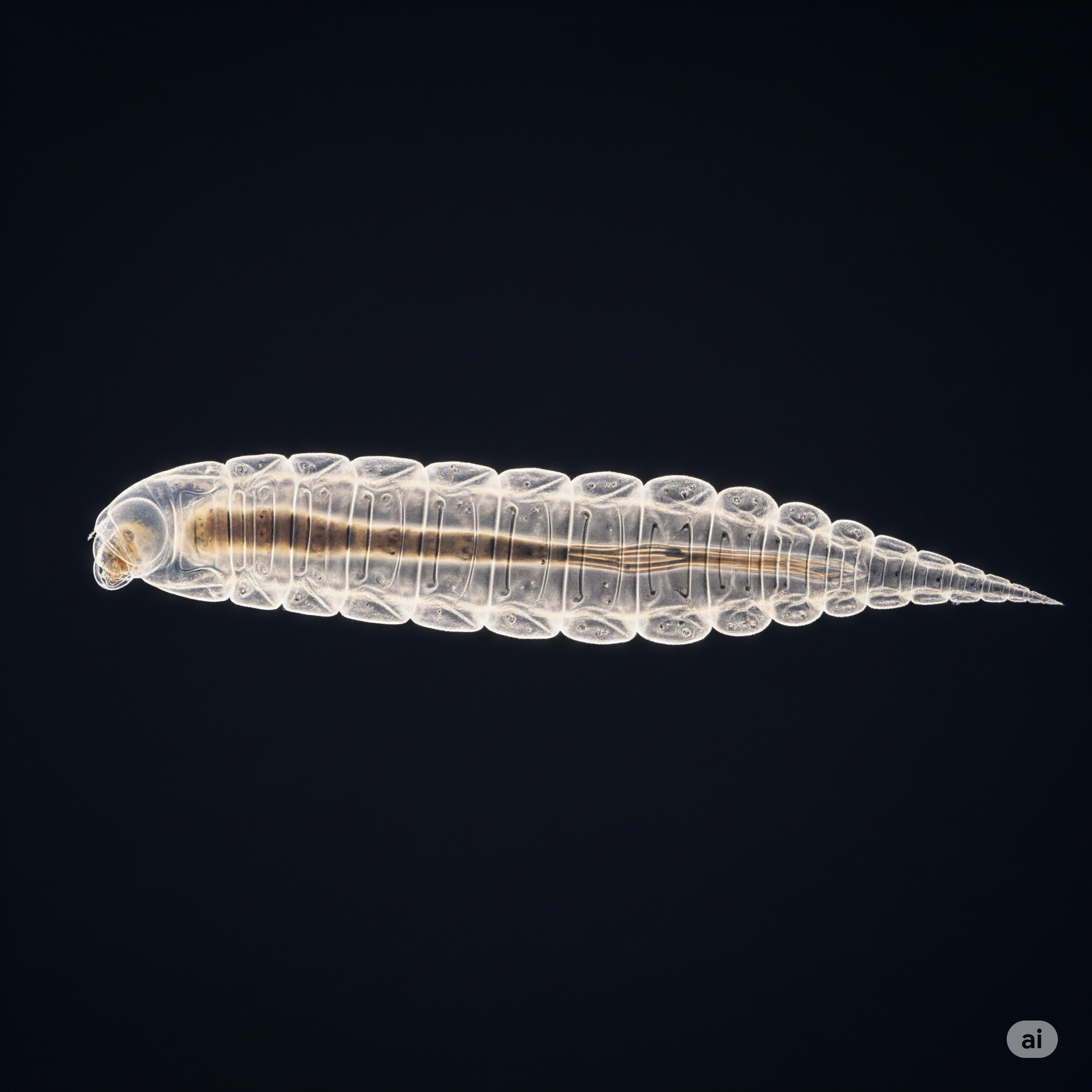 microscopic photo of a parasitic worm