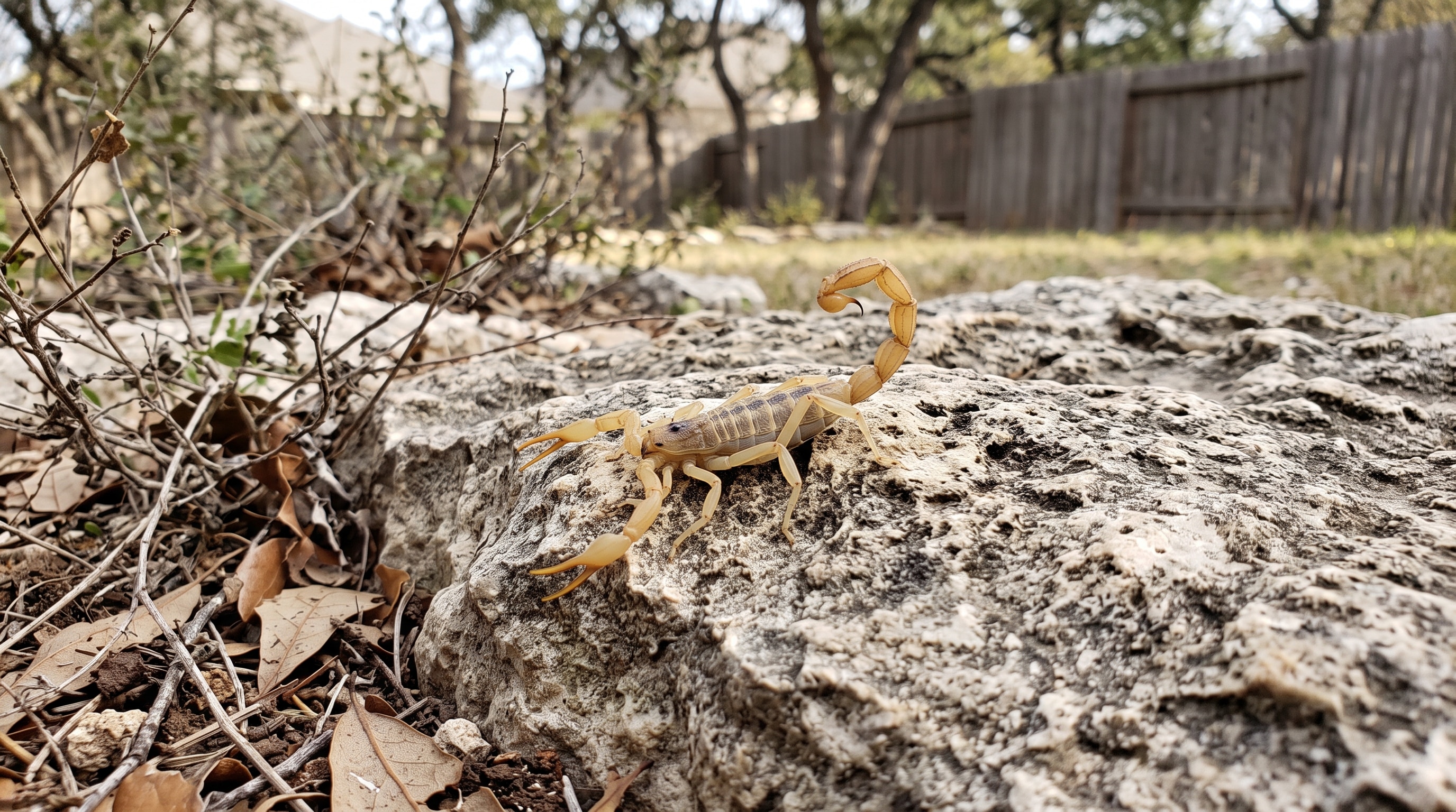 scorpion on a rock